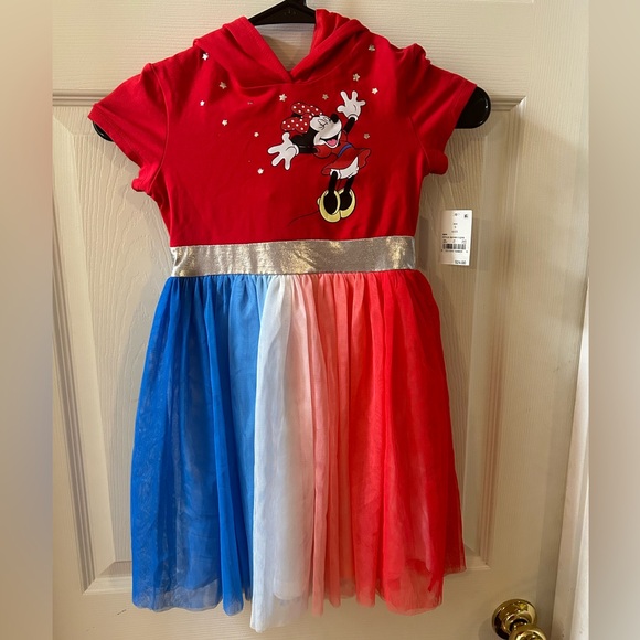 **NWT** Minnie Mouse Patriotic Tulle Dress - Picture 1 of 5